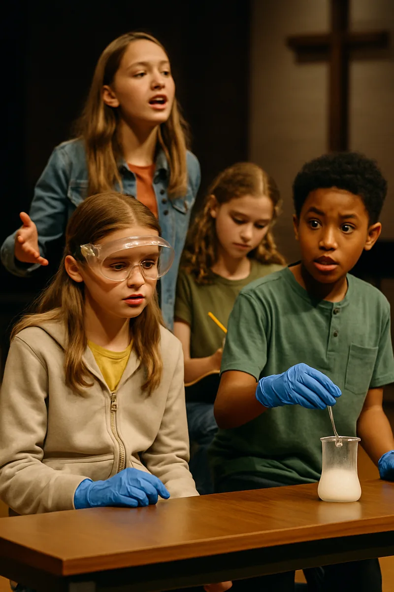 7. The Science Lab Mix-Up — biblical skit illustration
