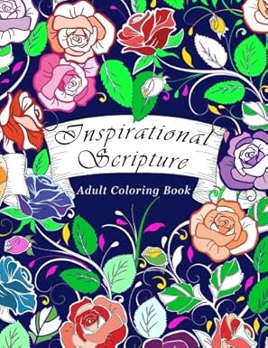 Adult Coloring Book Inspirational Scripture by Everly May — 50 unique bible coloring pages for adults, sunday school use