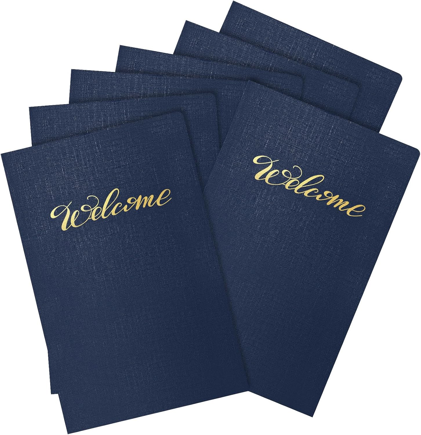 Affrolling 50 Pack Welcome Pocket Folders for church visitor packets
