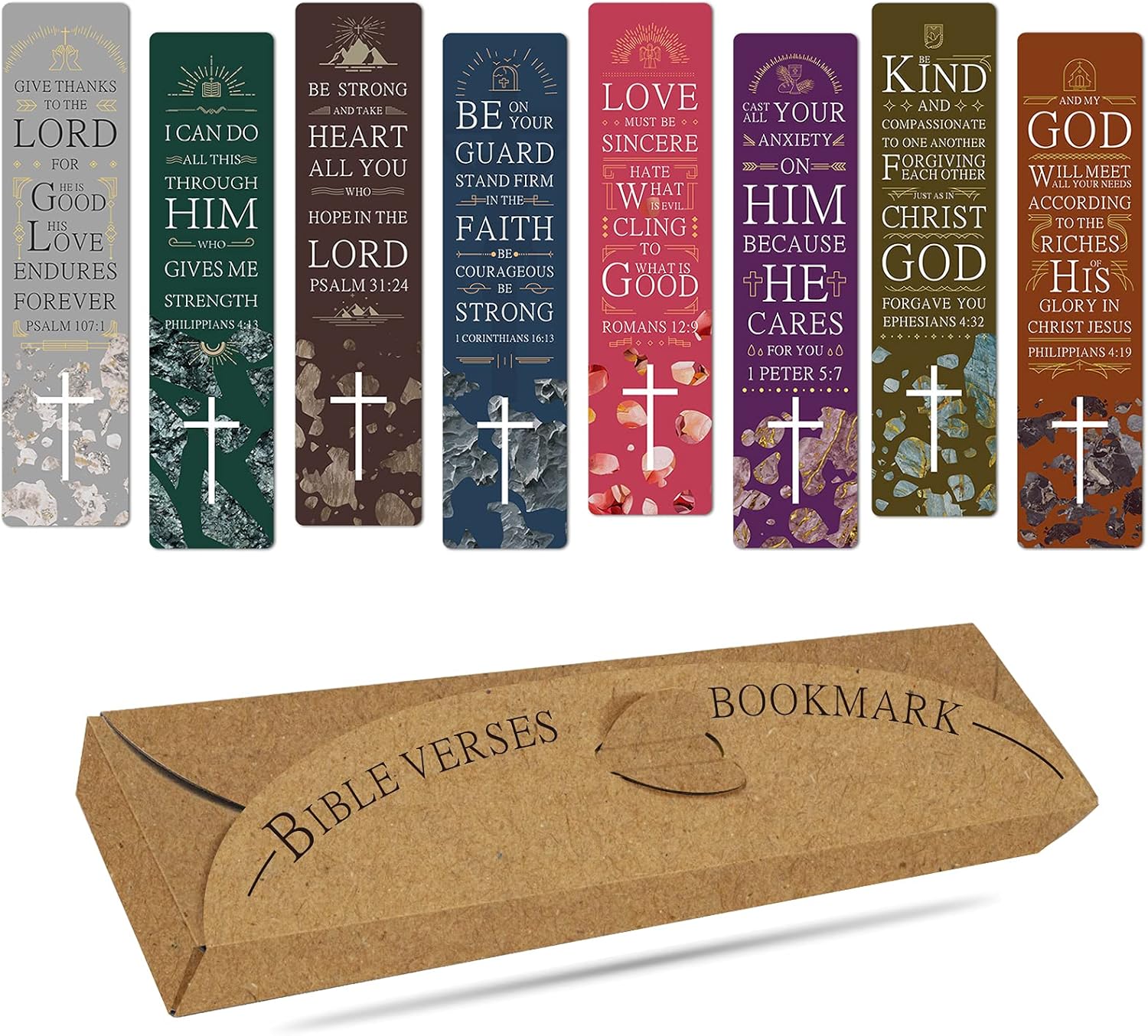 ANZON MORIES Scripture Bookmarks — 48 piece Christian bookmarks for church