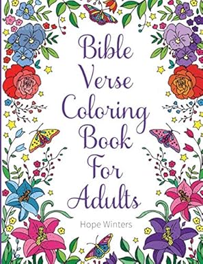 Bible Verse Coloring Book For Adults by Hope Winters — printable-style scripture coloring pages, best budget pick