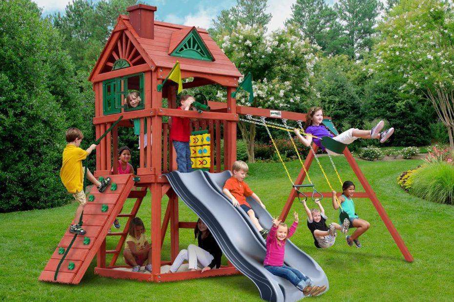 playground equipment for churches — Gorilla Playsets Double Down Ii