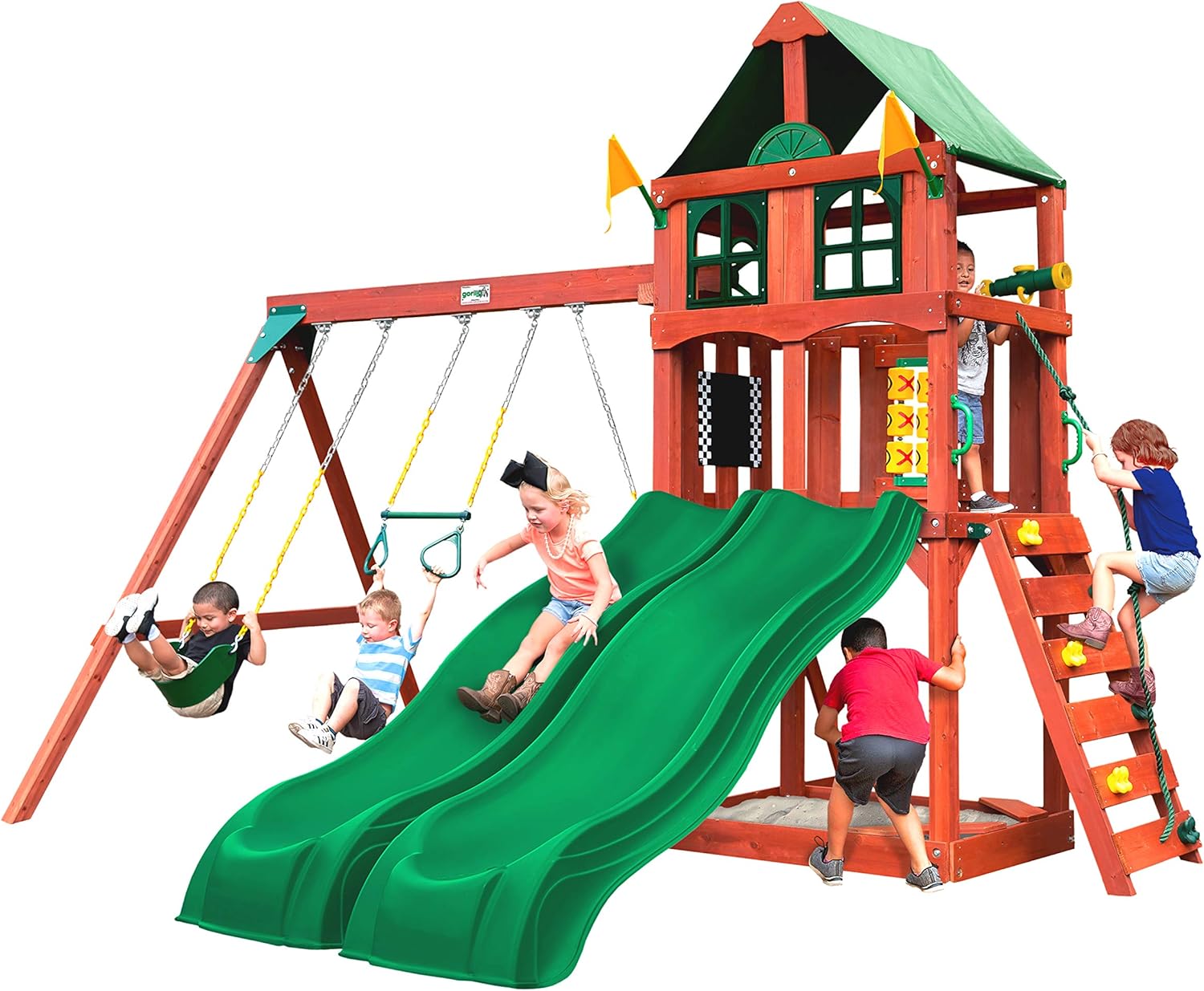 playground equipment for churches — Gorilla Playsets Playmaker Deluxe