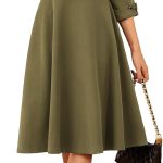 Casual Church Outfit Ideas: 6 Cute Picks (2026) casual church outfit ideas — GRACE KARIN Fit and Flare Midi Dress