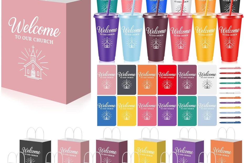Hollowfly 12 Set Welcome to Our Church Gifts Kit for church visitors