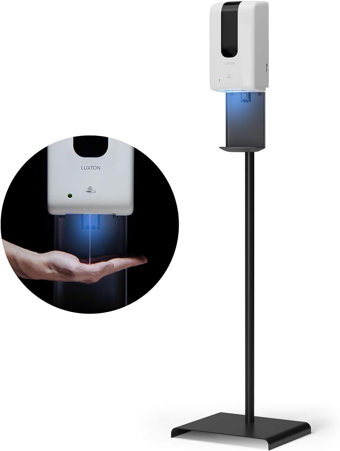Luxton Home Automatic Hand Sanitizer Dispenser with Stand for churches and schools