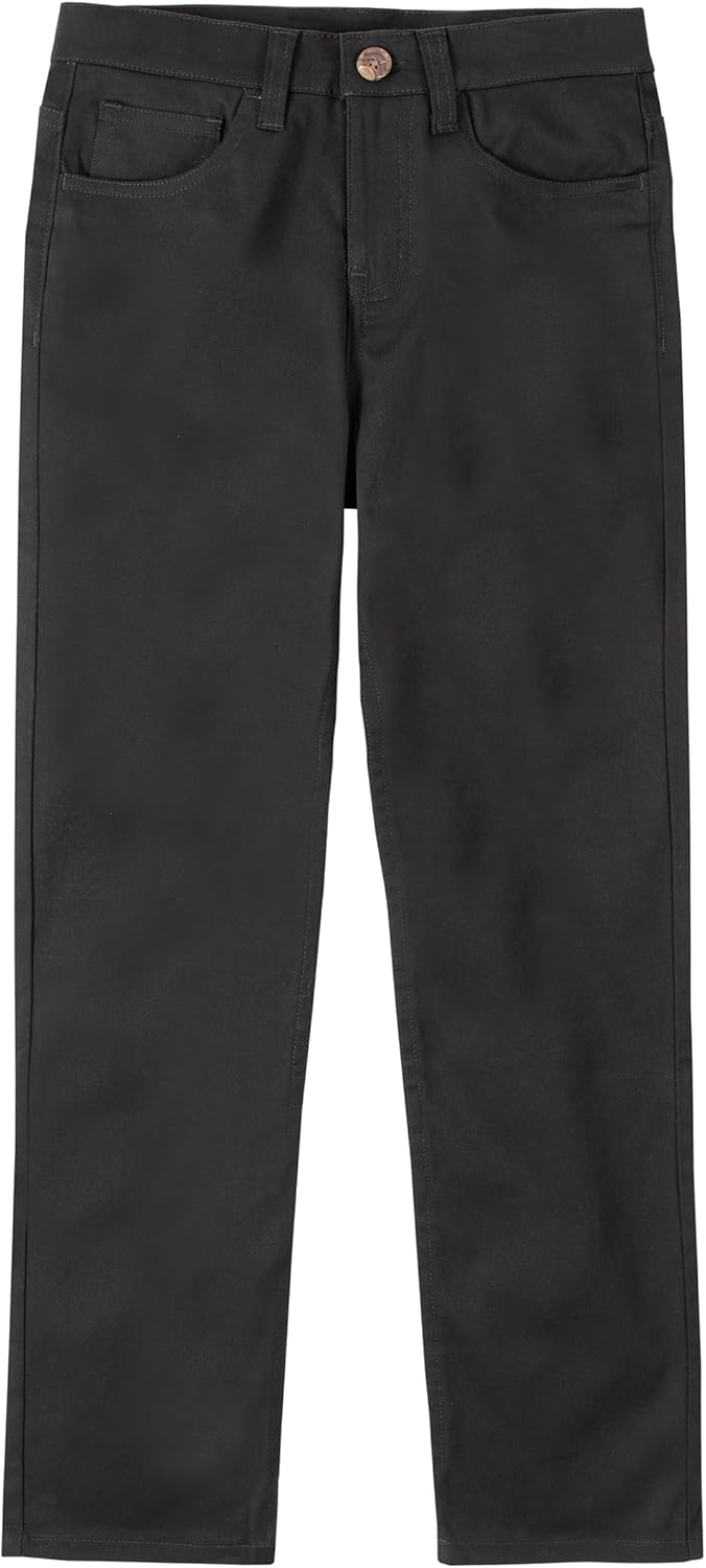 teenage outfit ideas for church — Nautica Boys Flat Front Stretch Twill Chino