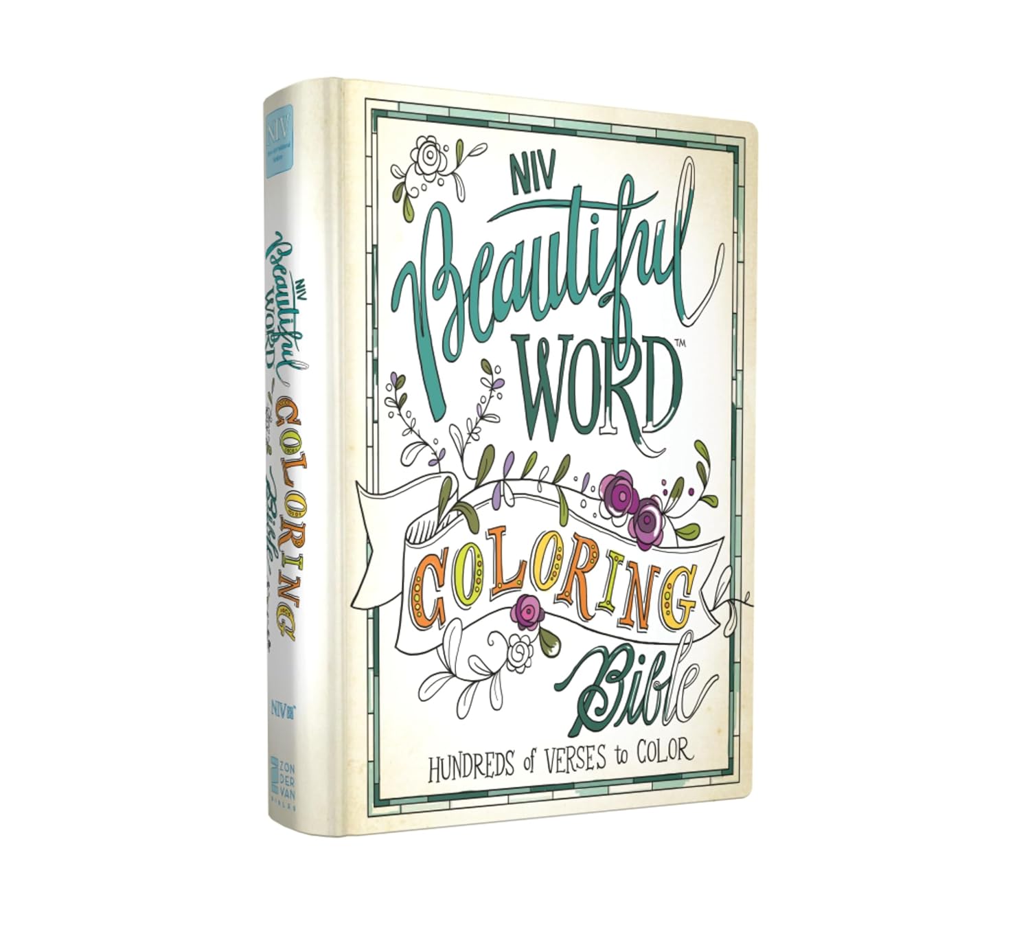 NIV Beautiful Word Coloring Bible Hardcover — Zondervan Bible with hundreds of scripture verses to color