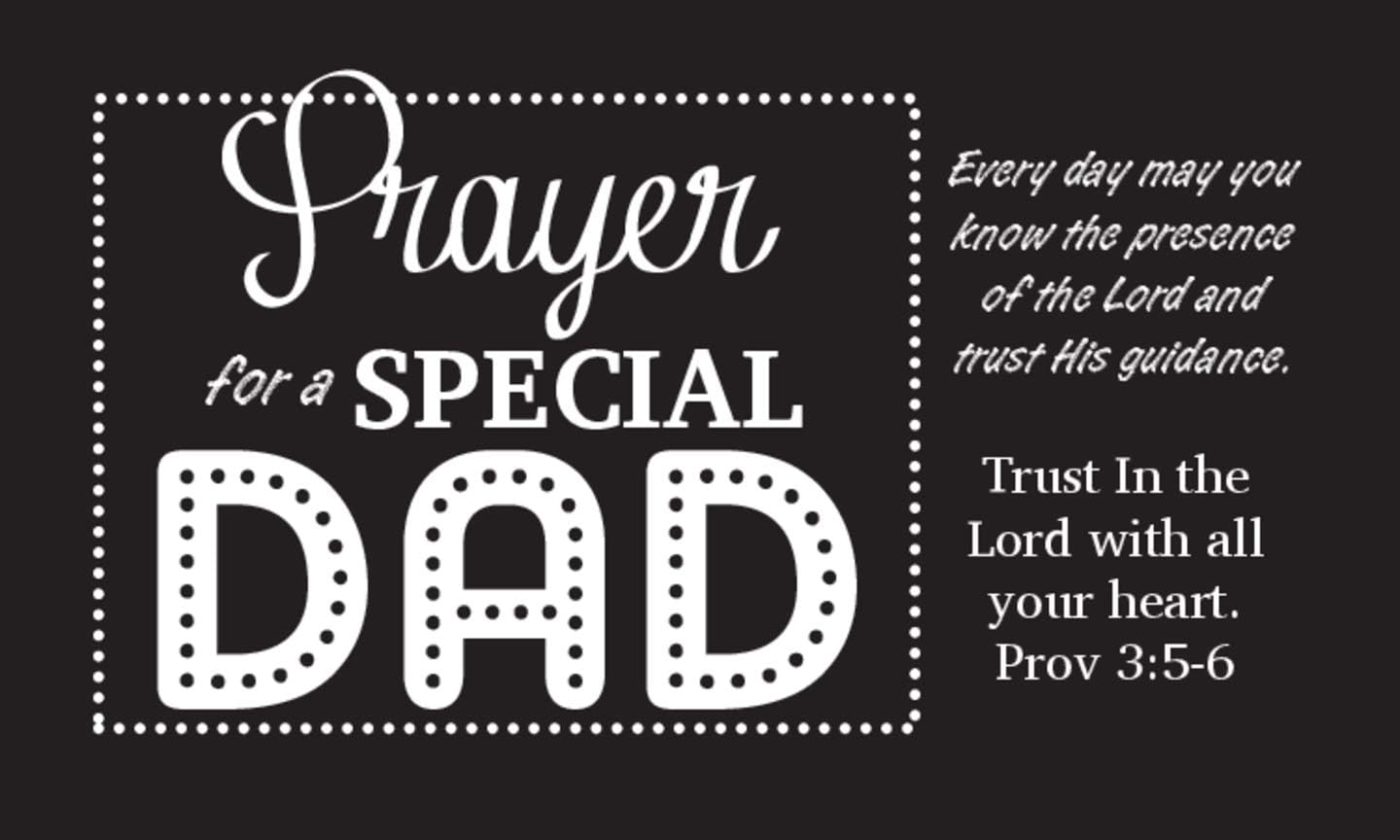Prayer for a Special Dad Pocket Cards — bulk church Father's Day gift