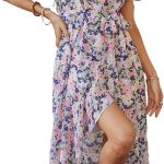 PRETTYGARDEN Floral Boho Maxi Dress — best overall baptism outfit for mom