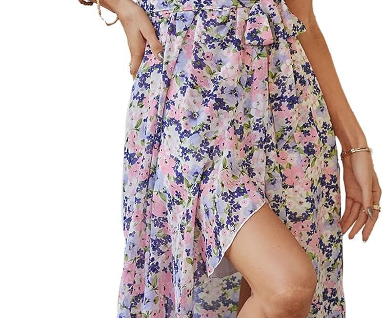 PRETTYGARDEN Floral Boho Maxi Dress — best overall baptism outfit for mom