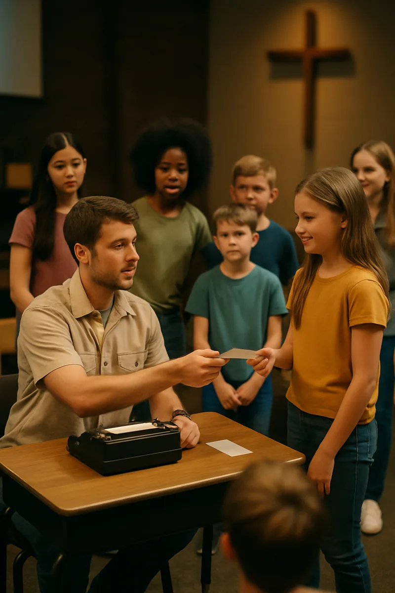 Skit 6 — The Dispatch Desk — biblical skit illustration