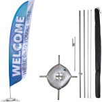 Best Outdoor Banners for Churches: 6 Top Picks (2026) outdoor banners for churches — Vispronet Church Feather Flag Kit