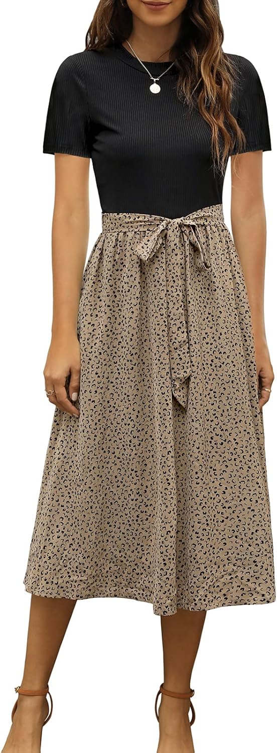 what to wear for church — Zattcas Ribbed Modest Midi Dress
